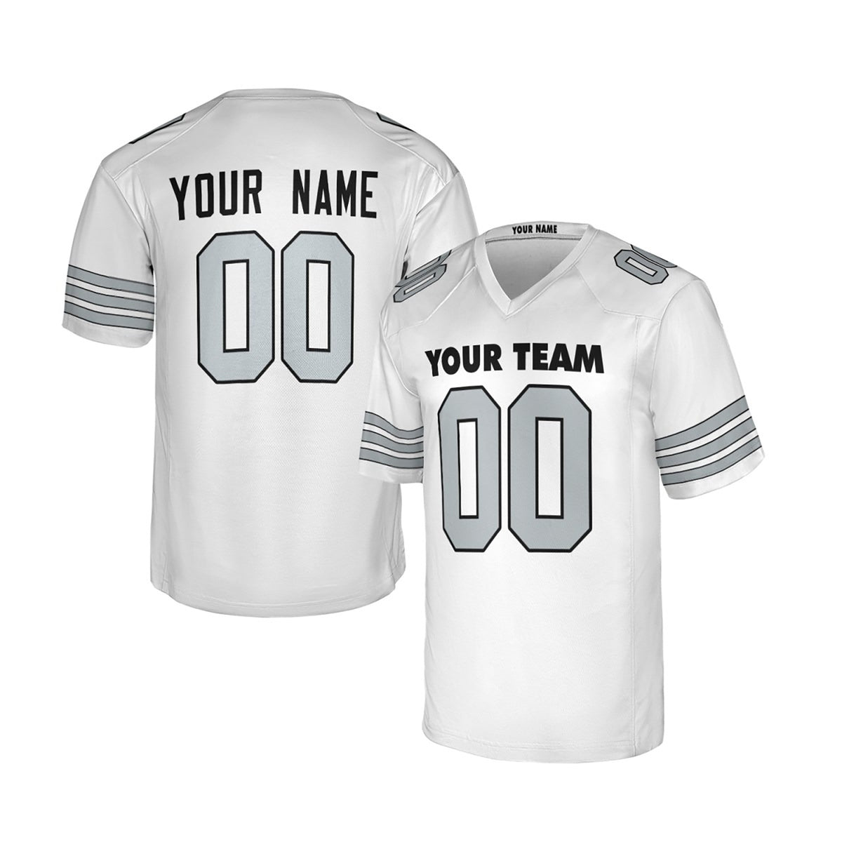 Personalized Las Vegas Raiders Football Jersey - White Alternate Fuse Fan Style, Custom Name & Number-3