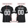 Personalized Las Vegas Raiders Football Jersey – Black Game Style, Custom Name Patch, Team Name, Number & Logo-2