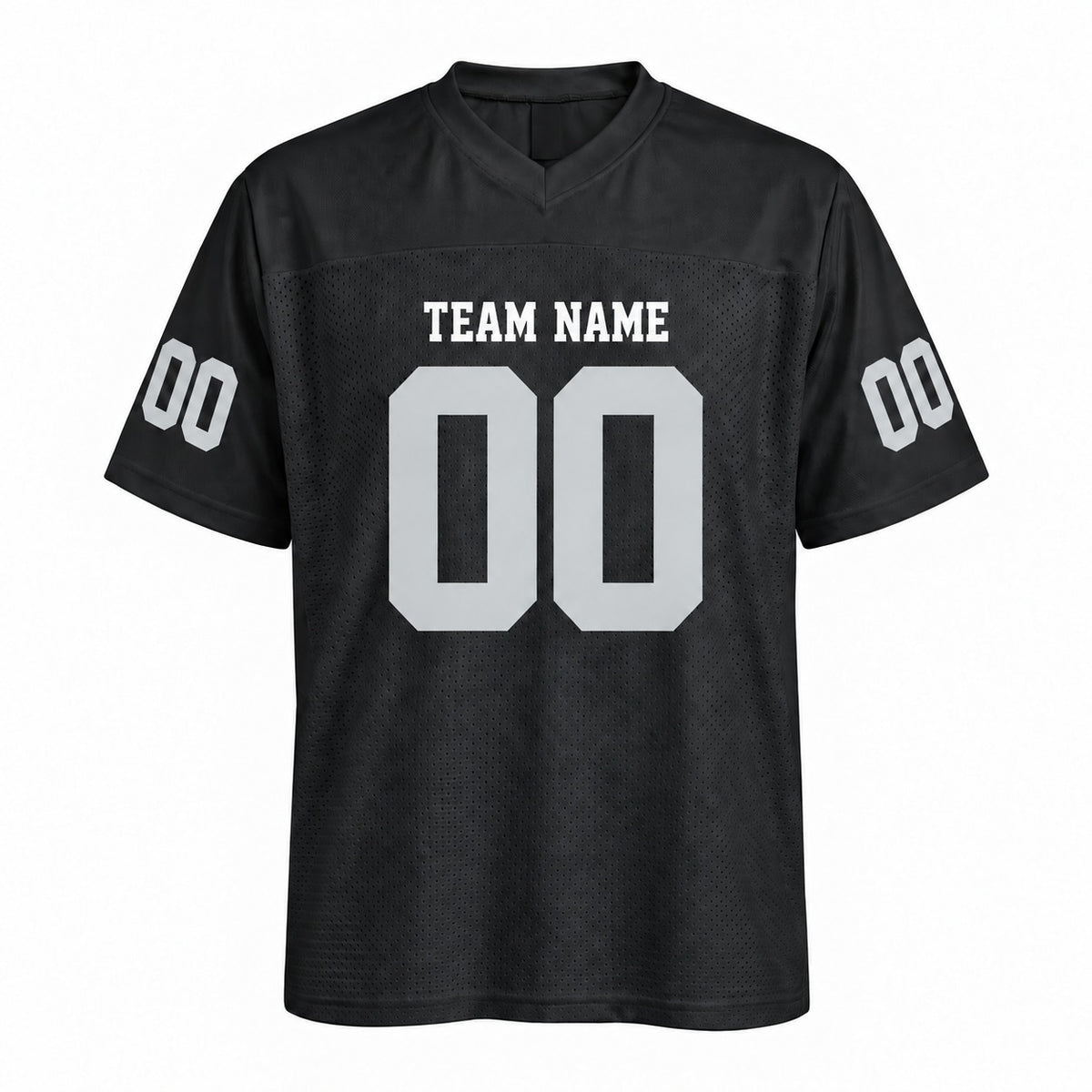 Personalized Las Vegas Raiders Football Jersey – Black Game Style, Custom Name Patch, Team Name, Number & Logo-3