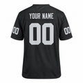 Personalized Las Vegas Raiders Football Jersey – Black Game Style, Custom Name Patch, Team Name, Number & Logo-4