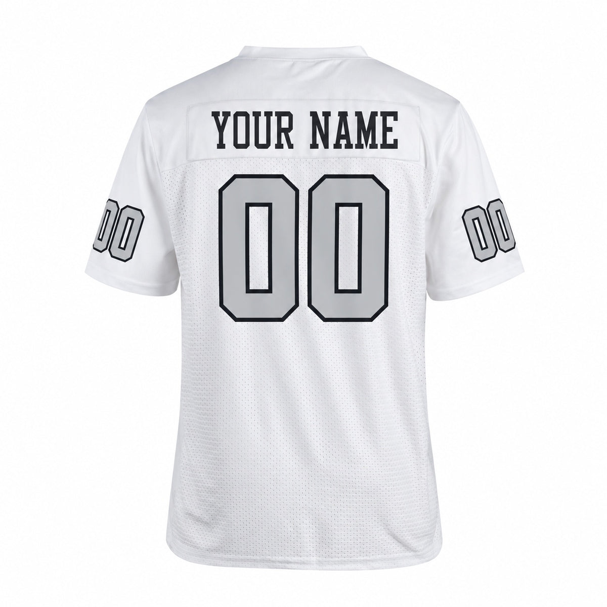 Personalized Las Vegas Raiders Football Jersey – White Alternate Style, Custom Name Patch, Team Name, Number & Logo-4