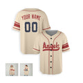 Personalized Los Angeles Angels Baseball Jersey - Cream City Connect Style, Custom Name & Number-6