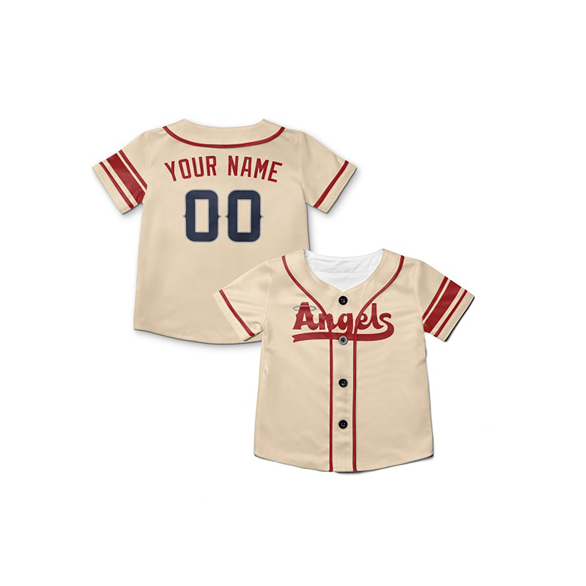 Personalized Los Angeles Angels Baseball Jersey - Cream City Connect Style, Custom Name & Number-8