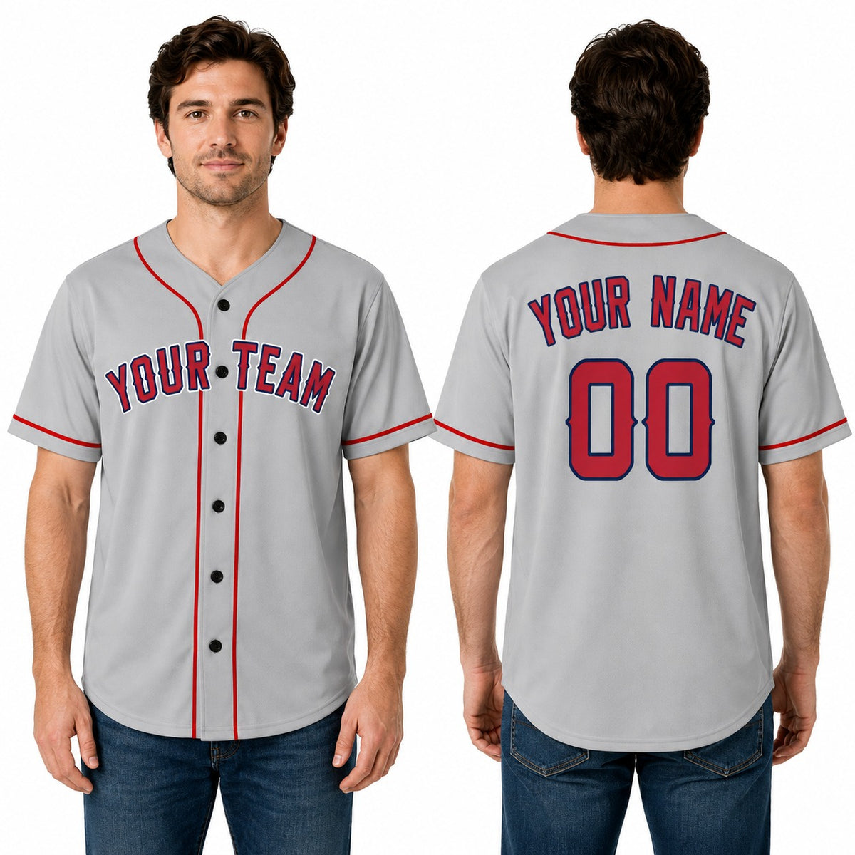 Personalized Los Angeles Angels Baseball Jersey - Gray Road Style, Custom Name & Number-1