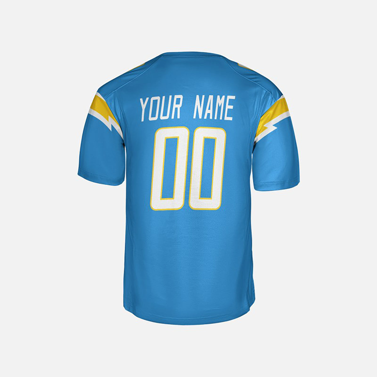 Personalized Los Angeles Chargers Football Jersey - Powder Blue Fan Style, Custom Name & Number-3