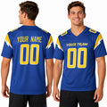 Personalized Los Angeles Chargers Football Jersey - Royal Alternate Style, Custom Name & Number-1