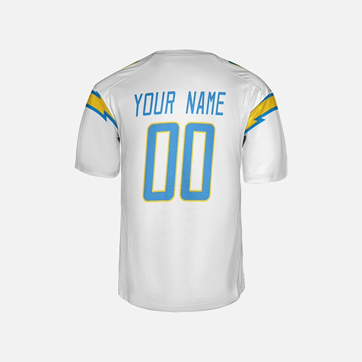 Personalized Los Angeles Chargers Football Jersey - White Fan Style, Custom Name & Number-4