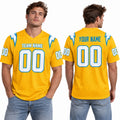 Personalized Los Angeles Chargers Football Jersey – Gold Charger Power Legend Style, Custom Name Patch, Team Name, Number & Logo-1