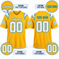 Personalized Los Angeles Chargers Football Jersey – Gold Charger Power Legend Style, Custom Name Patch, Team Name, Number & Logo-2