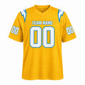 Personalized Los Angeles Chargers Football Jersey – Gold Charger Power Legend Style, Custom Name Patch, Team Name, Number & Logo-3