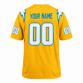 Personalized Los Angeles Chargers Football Jersey – Gold Charger Power Legend Style, Custom Name Patch, Team Name, Number & Logo-4