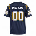 Personalized Los Angeles Chargers Football Jersey – Navy Super Chargers Alternate Style, Custom Name Patch, Team Name, Number & Logo-4