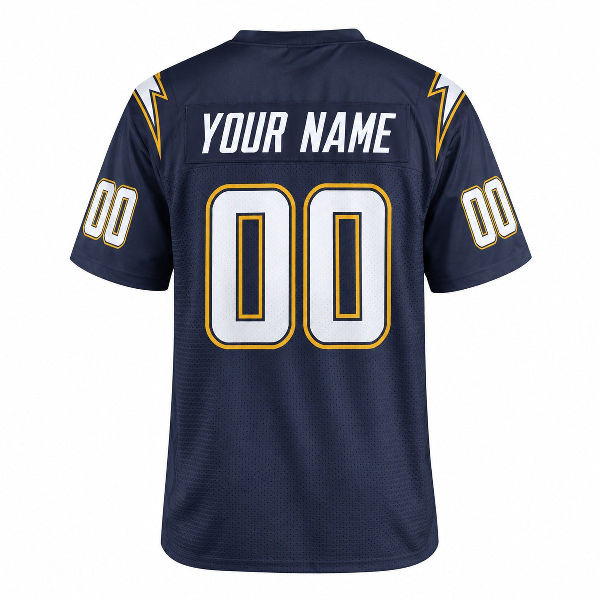 Personalized Los Angeles Chargers Football Jersey – Navy Super Chargers Alternate Style, Custom Name Patch, Team Name, Number & Logo-4