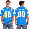 Personalized Los Angeles Chargers Football Jersey – Powder Blue Game Style, Custom Name Patch, Team Name, Number & Logo-1