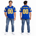 Personalized Los Angeles Chargers Football Jersey – Royal Alternate Style, Custom Name Patch, Team Name, Number & Logo-1