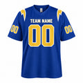 Personalized Los Angeles Chargers Football Jersey – Royal Alternate Style, Custom Name Patch, Team Name, Number & Logo-3
