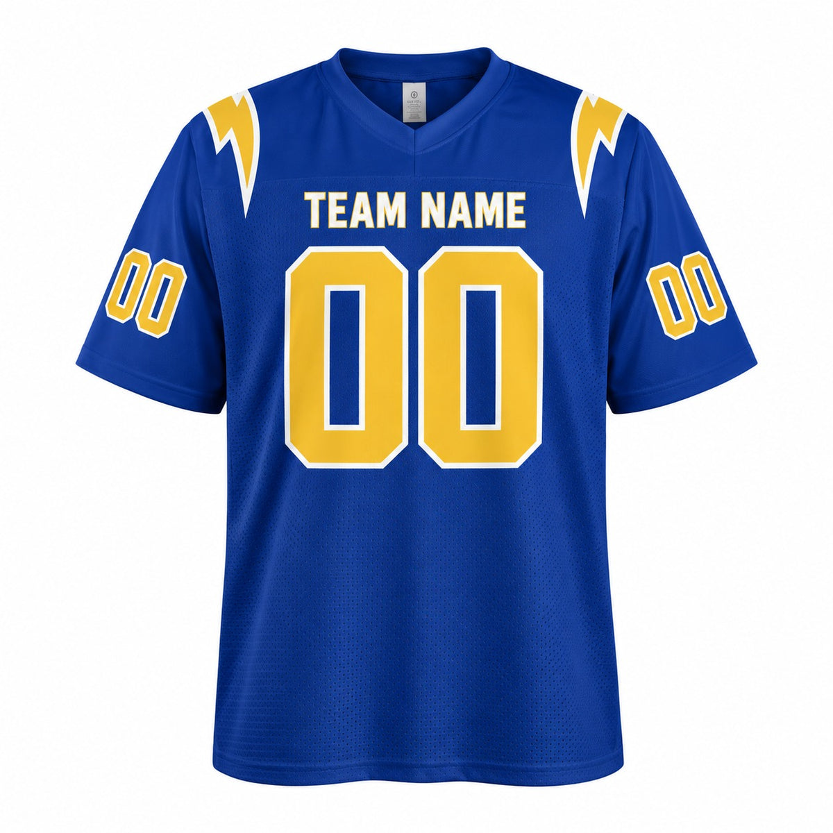 Personalized Los Angeles Chargers Football Jersey – Royal Alternate Style, Custom Name Patch, Team Name, Number & Logo-3