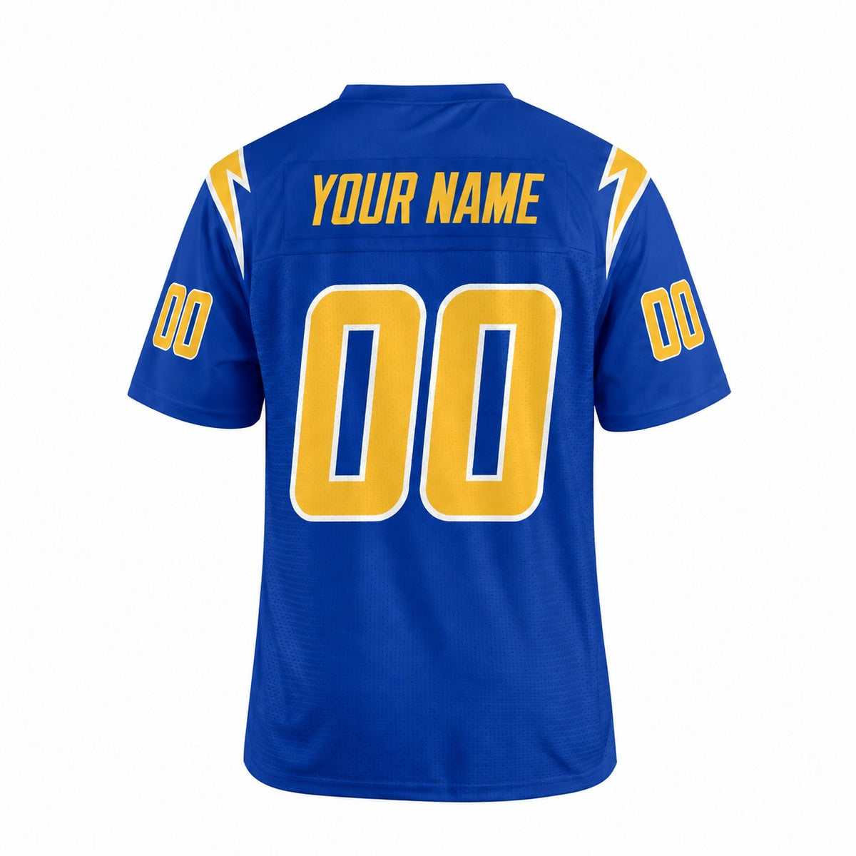 Personalized Los Angeles Chargers Football Jersey – Royal Alternate Style, Custom Name Patch, Team Name, Number & Logo-4