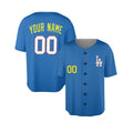 Personalized Los Angeles Dodgers Baseball Jersey - Blue LA 2025 National League All-Star Style, Custom Name & Number-4