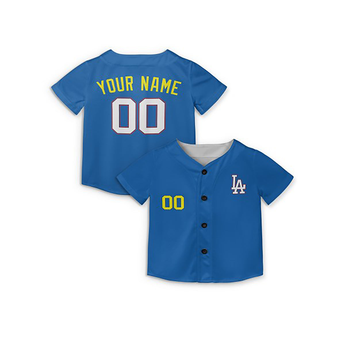 Personalized Los Angeles Dodgers Baseball Jersey - Blue LA 2025 National League All-Star Style, Custom Name & Number-5