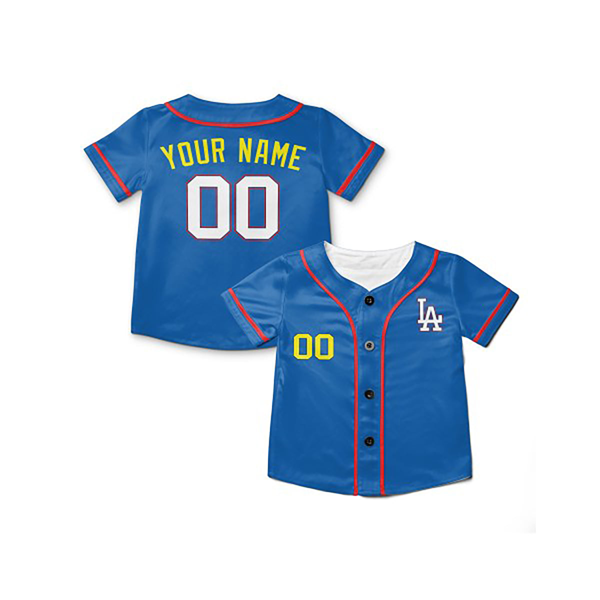 Personalized Los Angeles Dodgers Baseball Jersey - Blue LA 2025 National League All-Star Style, Custom Name & Number-6