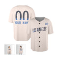Personalized Los Angeles Dodgers Baseball Jersey - Cream City Style, Custom Name & Number-6
