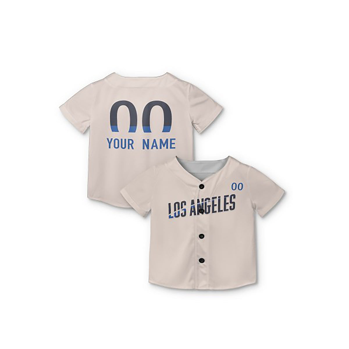 Personalized Los Angeles Dodgers Baseball Jersey - Cream City Style, Custom Name & Number-7