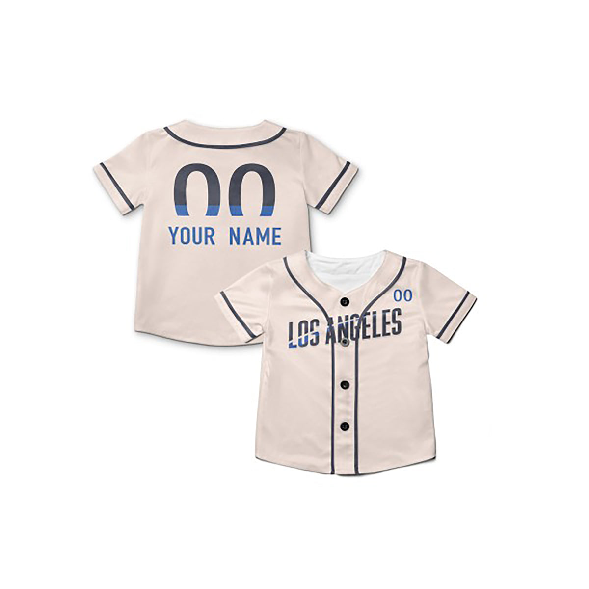 Personalized Los Angeles Dodgers Baseball Jersey - Cream City Style, Custom Name & Number-8