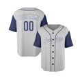 Personalized Los Angeles Dodgers Baseball Jersey - Gray Birdseye Style, Custom Name & Number-3