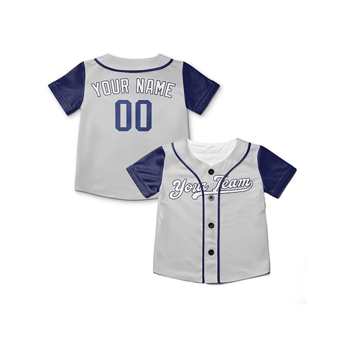 Personalized Los Angeles Dodgers Baseball Jersey - Gray Birdseye Style, Custom Name & Number-5