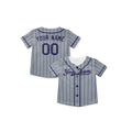 Personalized Los Angeles Dodgers Baseball Jersey - Gray Pinstripe Style, Custom Name & Number-8