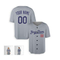 Personalized Los Angeles Dodgers Baseball Jersey - Gray Road Style, Custom Name & Number-5