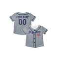 Personalized Los Angeles Dodgers Baseball Jersey - Gray Road Style, Custom Name & Number-7