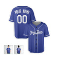 Personalized Los Angeles Dodgers Baseball Jersey - Royal Blue Alternate Style, Custom Name & Number-4