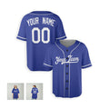 Personalized Los Angeles Dodgers Baseball Jersey - Royal Blue Alternate Style, Custom Name & Number-6