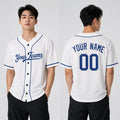 Personalized Los Angeles Dodgers Baseball Jersey - White Home Style, Custom Name & Number-1