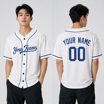 Personalized Los Angeles Dodgers Baseball Jersey - White Home Style, Custom Name & Number-1
