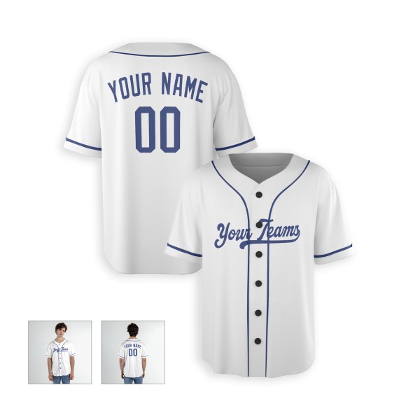 Personalized Los Angeles Dodgers Baseball Jersey - White Home Style, Custom Name & Number-3