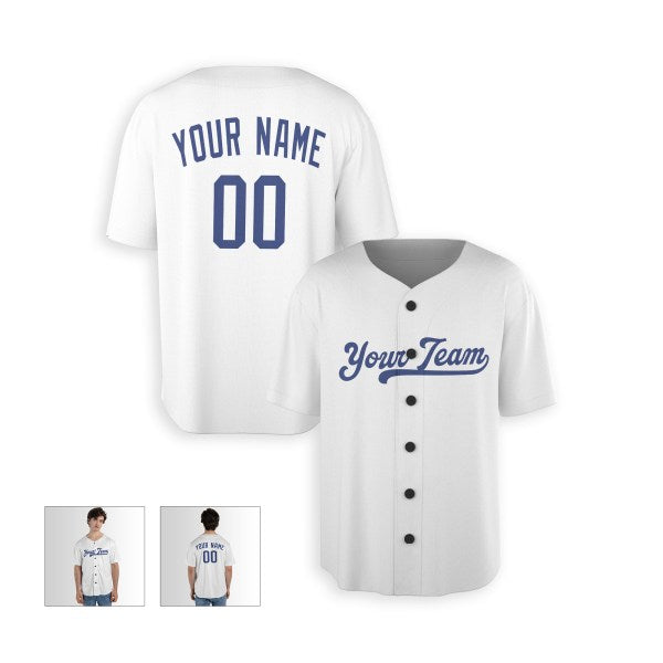 Personalized Los Angeles Dodgers Baseball Jersey - White Home Style, Custom Name & Number-4