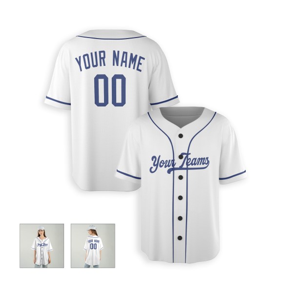 Personalized Los Angeles Dodgers Baseball Jersey - White Home Style, Custom Name & Number-5