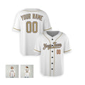 Personalized Los Angeles Dodgers Baseball Jersey - White New Gold Collection Style, Custom Name & Number-3
