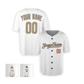 Personalized Los Angeles Dodgers Baseball Jersey - White New Gold Collection Style, Custom Name & Number-4