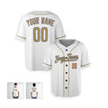 Personalized Los Angeles Dodgers Baseball Jersey - White New Gold Collection Style, Custom Name & Number-6