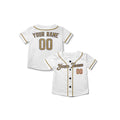 Personalized Los Angeles Dodgers Baseball Jersey - White New Gold Collection Style, Custom Name & Number-7