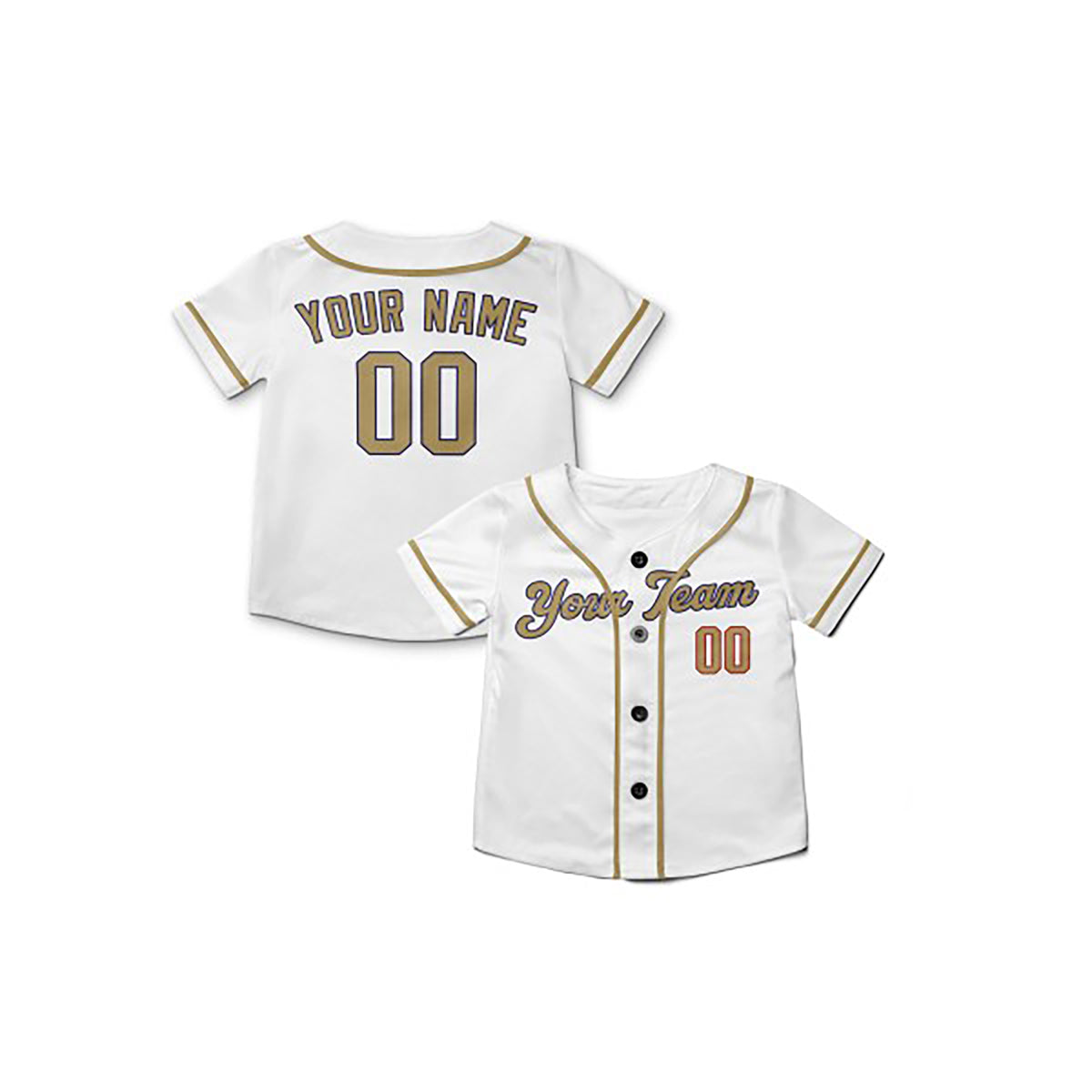 Personalized Los Angeles Dodgers Baseball Jersey - White New Gold Collection Style, Custom Name & Number-7
