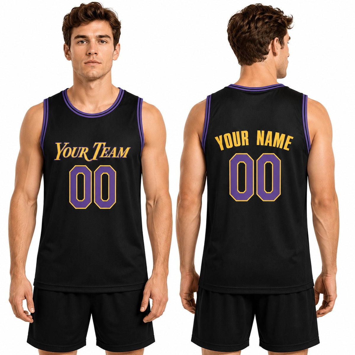 Personalized Los Angeles Lakers Basketball Jersey - Black 2025/26 Swingman City Style, Custom Name & Number-1