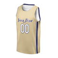 Personalized Los Angeles Lakers Basketball Jersey - Gold 2020 Hall of Fame Hardwood Classics Style, Custom Name & Number-3