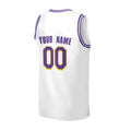 Personalized Los Angeles Lakers Basketball Jersey - White Fast Break Association Style, Custom Name & Number-4