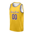 Personalized Los Angeles Lakers Basketball Jersey - Yellow Swingman Icon Style, Custom Name & Number-3