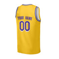 Personalized Los Angeles Lakers Basketball Jersey - Yellow Swingman Icon Style, Custom Name & Number-4